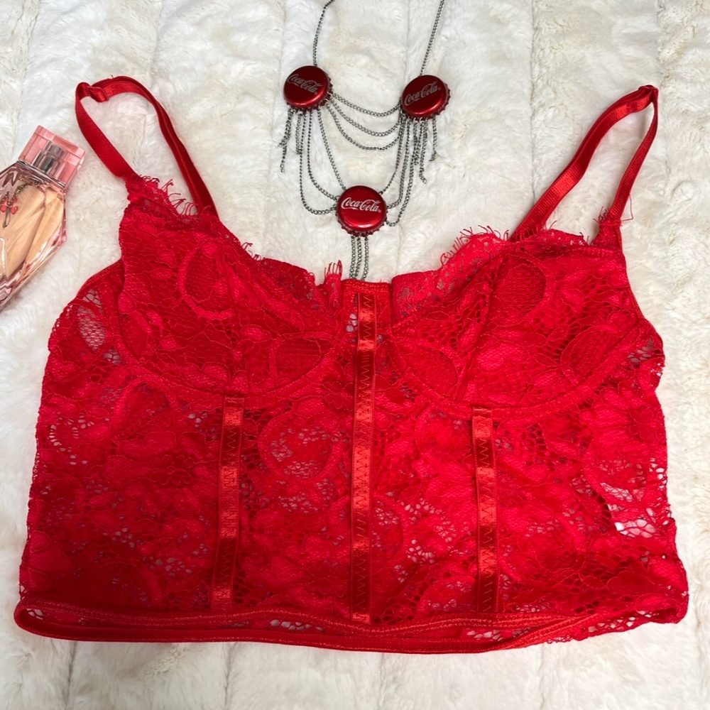 3 Red Bralettes - Picture 4 of 7